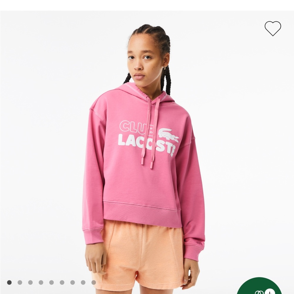 Club Lacoste women’s texture print hoodie